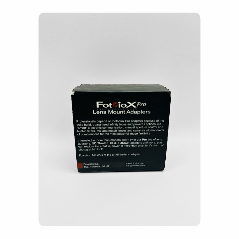 β
NIB Fotodiox Pro Lens Mount Adapter - Black β
- Picture 12 of 17